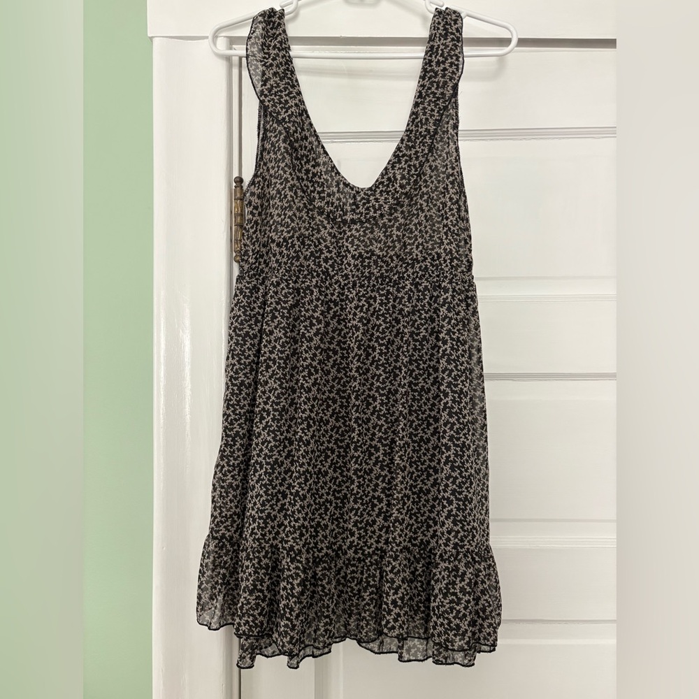 Nordstrom Black and Cream Mini Dress